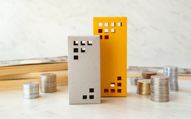 足場のある建設現場