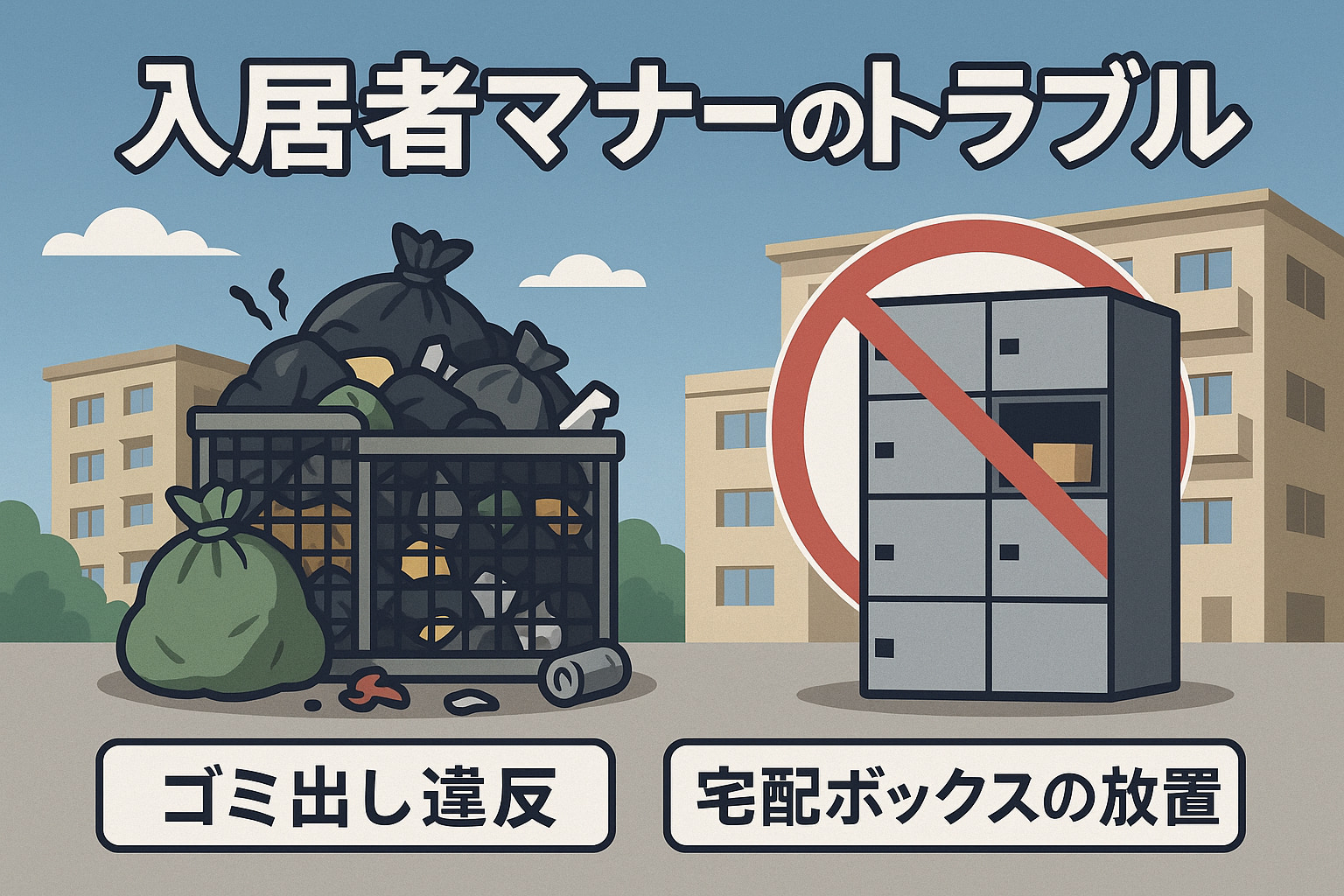 【実は空室の元凶！？】入居者マナーが物件価値を左右する！ゴミ出し・宅配ボックス問題から学ぶ、賃貸管理の盲点と対策